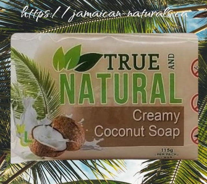 TRUE AND NATURAL CREAMY COCONUT FACE & BODY BAR