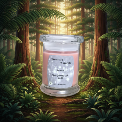 Red Cedarwood Candles for Natural Aromatherapy - Jamaican Naturals