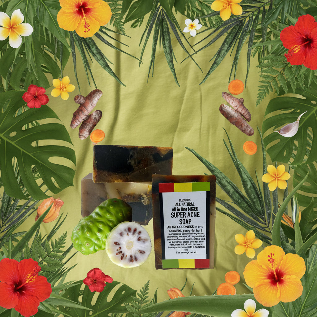 All Natural Skincare Blessings All In One Mixed Super Acne Soap