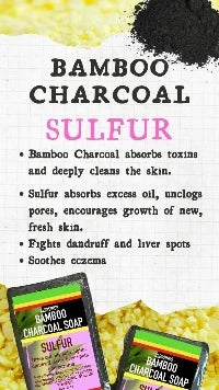 BLESSINGS ALL NATURAL BAMBOO CHARCOAL SULFUR FACE & BODY BAR