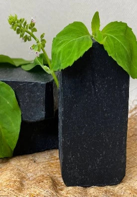 BLESSINGS ALL NATURAL BAMBOO CHARCOAL BASIL FACE & BODY BAR