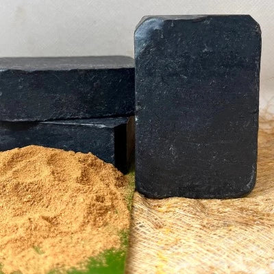 BLESSINGS ALL NATURAL BAMBOO CHARCOAL CINNAMON FACE & BODY BAR