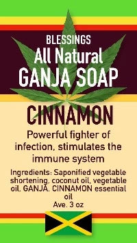 BLESSINGS ALL NATURAL HEMP CINNAMON FACE & BODY BAR