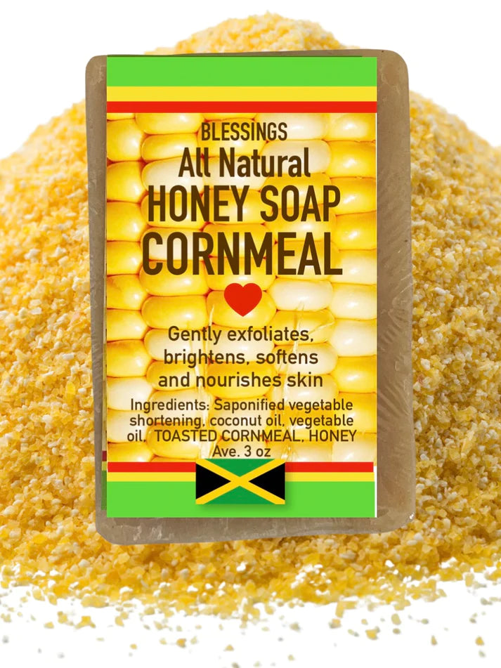 BLESSINGS ALL NATURAL HONEY CORNMEAL FACE & BODY BAR