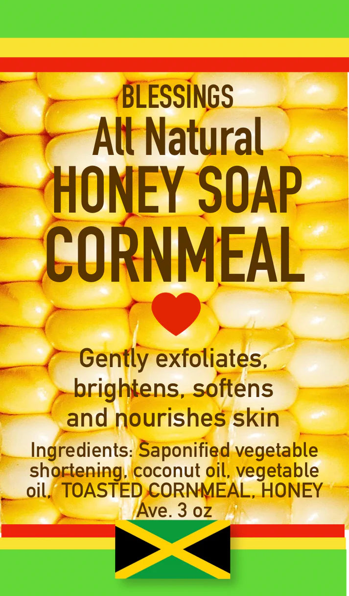BLESSINGS ALL NATURAL HONEY CORNMEAL FACE & BODY BAR