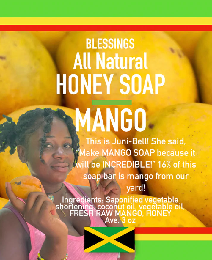 BLESSINGS ALL NATURAL HONEY MANGO FACE & BODY BAR