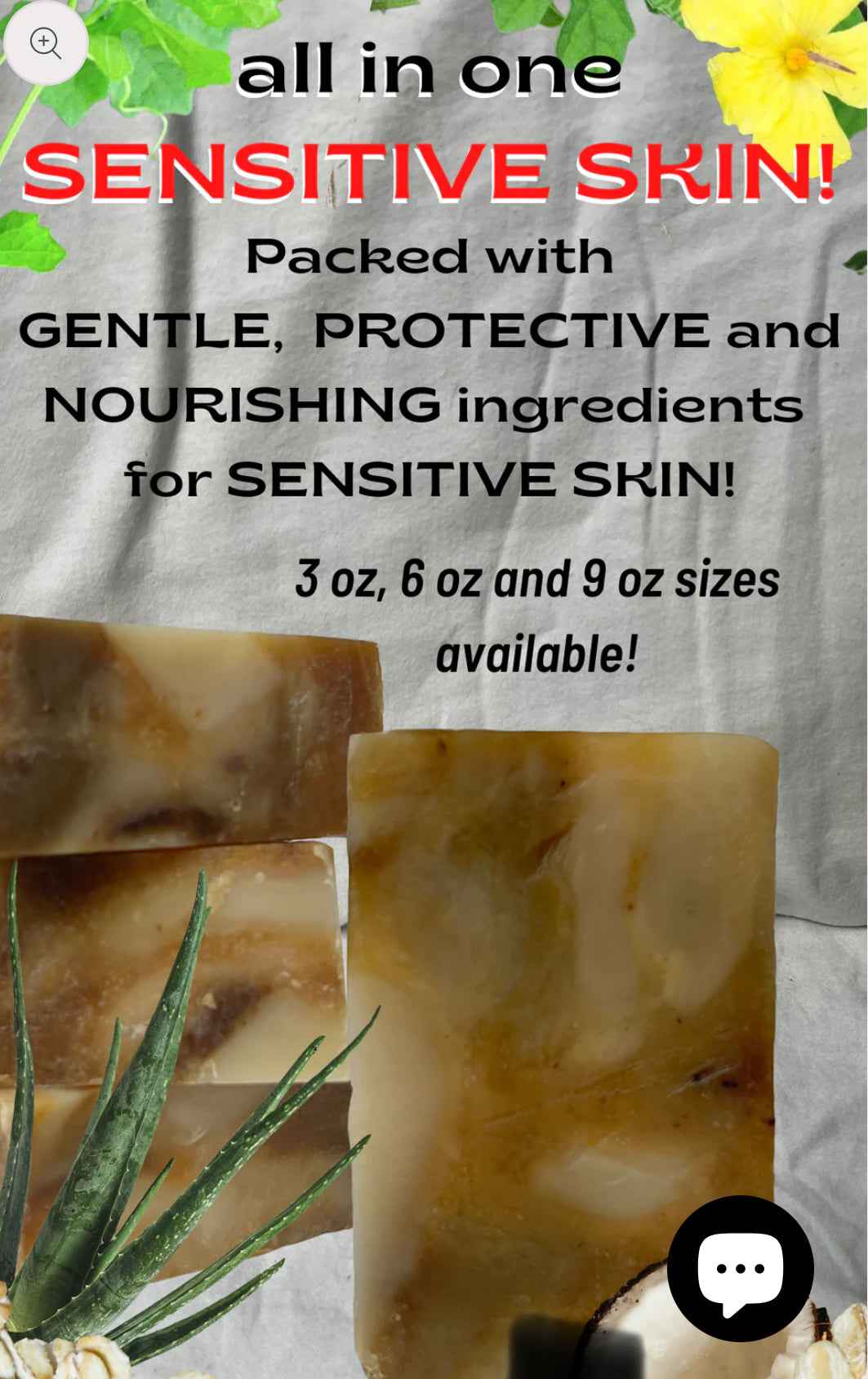 All Natural All in One Mixed Sensitive Skin Soap