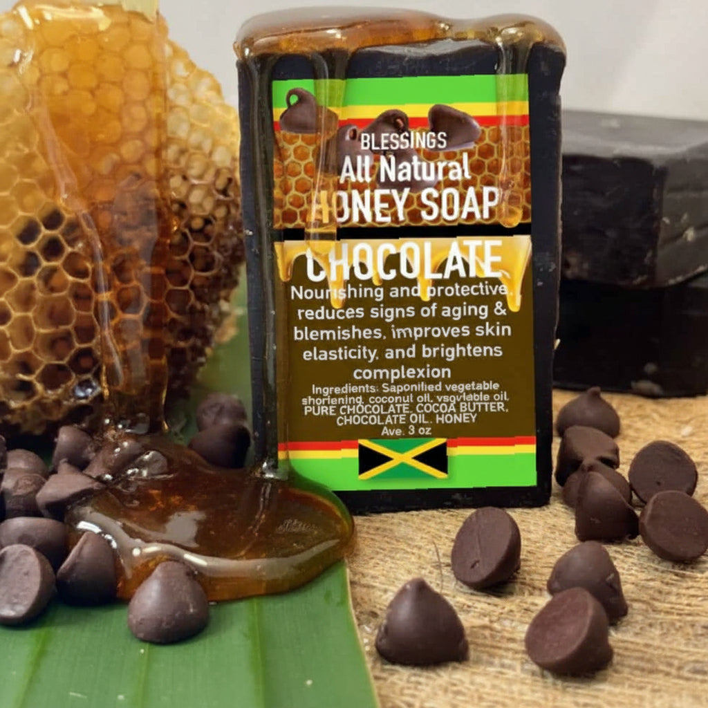 All Natural Skincare Blessings Honey Soap Chocolate - Jamaican Naturals