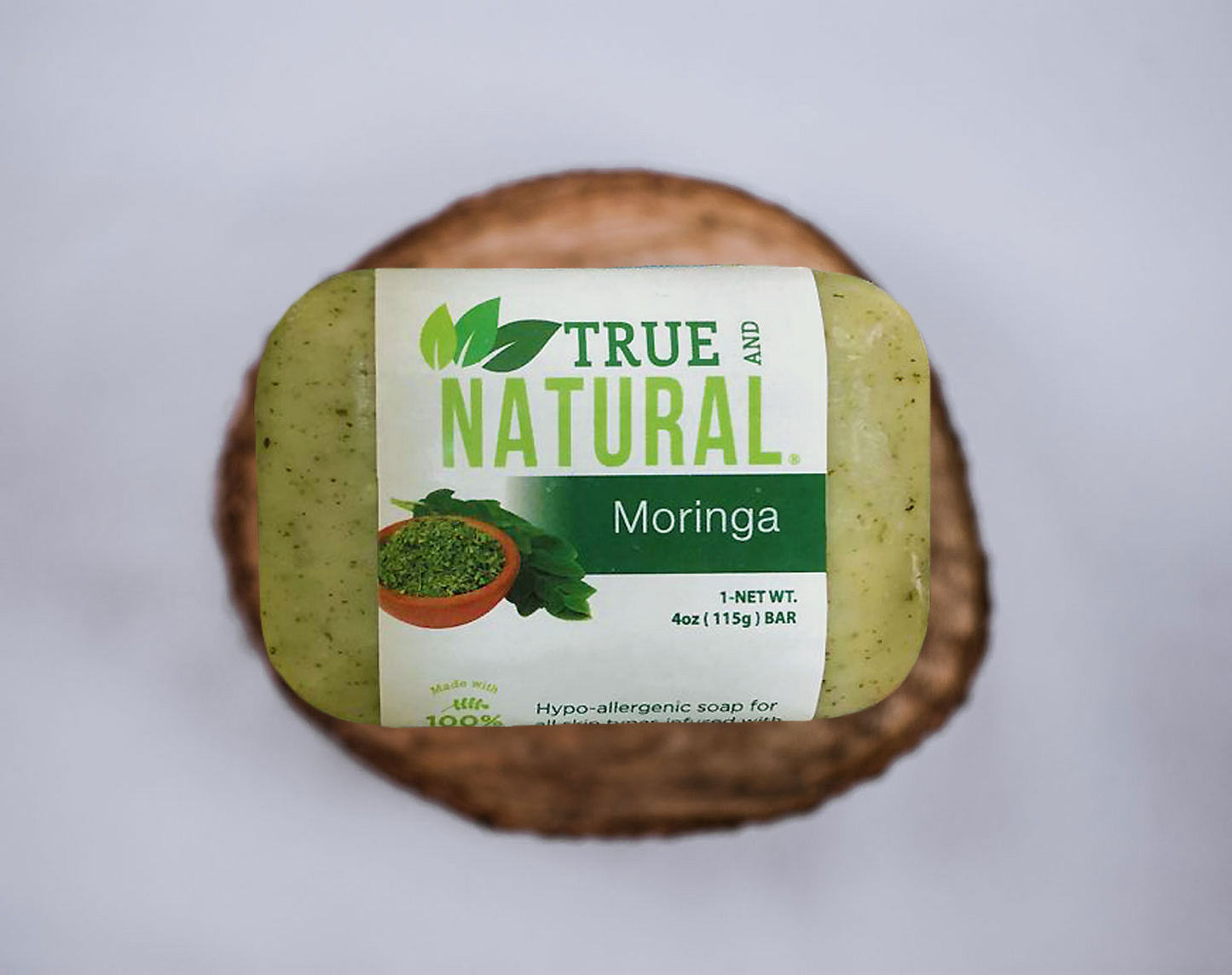 TRUE AND NATURAL MORINGA FACE & BODY BAR