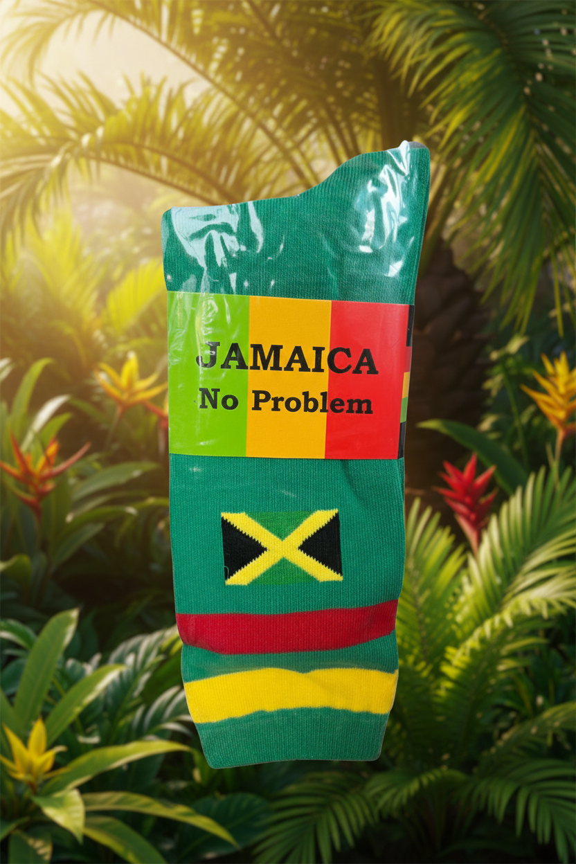 Rasta Green Socks - Jamaican Naturals