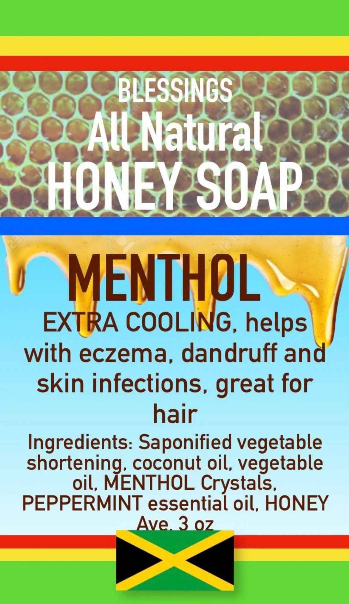All Natural Honey Soap Menthol