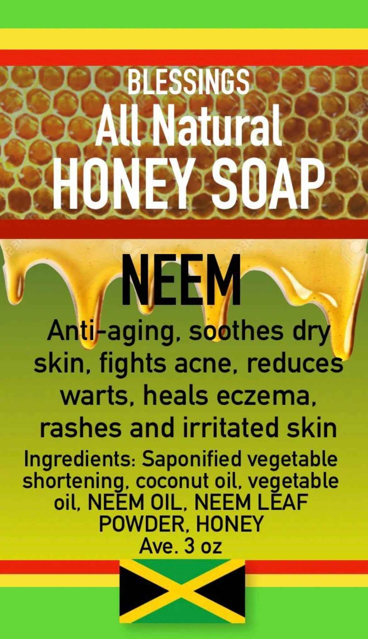 All Natural Honey Soap Neem
