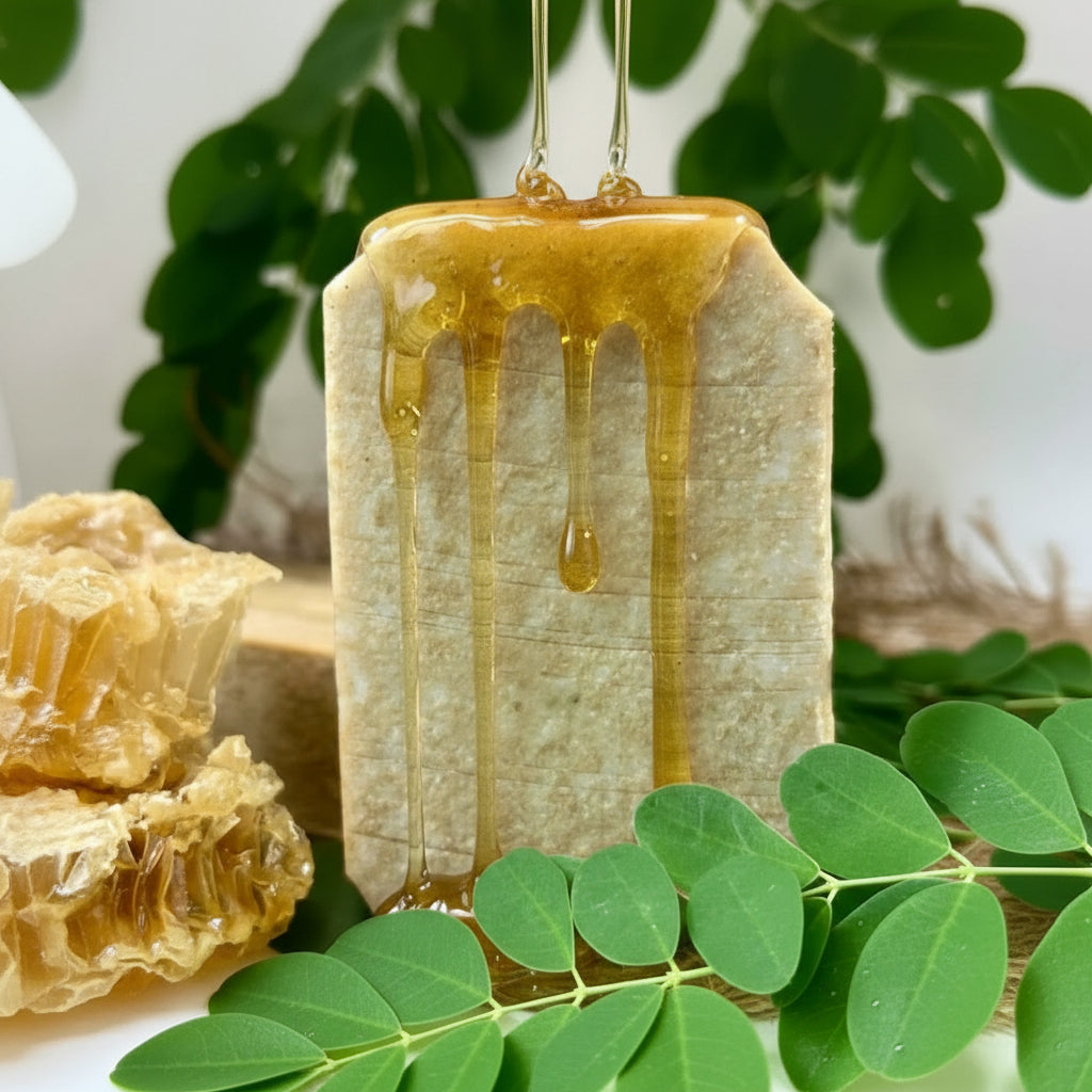 All Natural Skincare Blessings Honey Soap Moringa