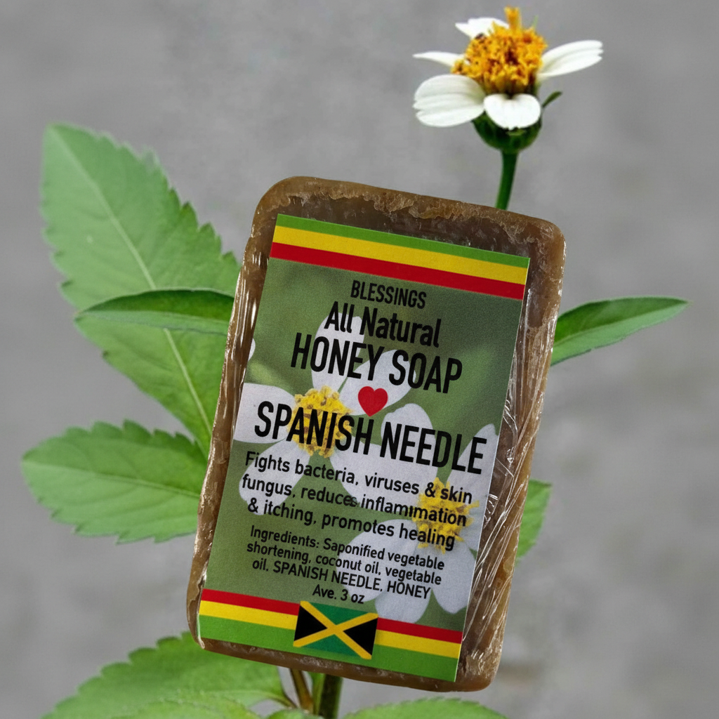 All Natural Skincare Blessings Honey Soap Spanish Needle (Bidens Pilosa) - Jamaican Naturals
