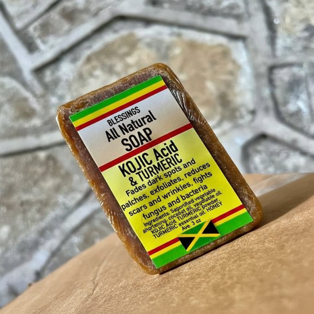 All Natural Skincare Blessings Kojic Acid & Turmeric for Radiant Skin - Jamaican Naturals