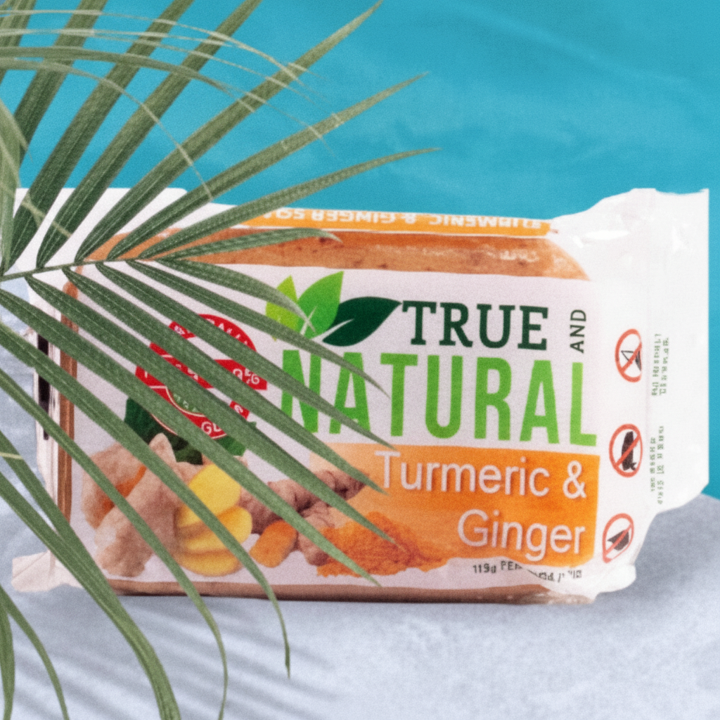 All Natural Skincare By True and Natural Soap Turmeric & Ginger - Jamaican Naturals
