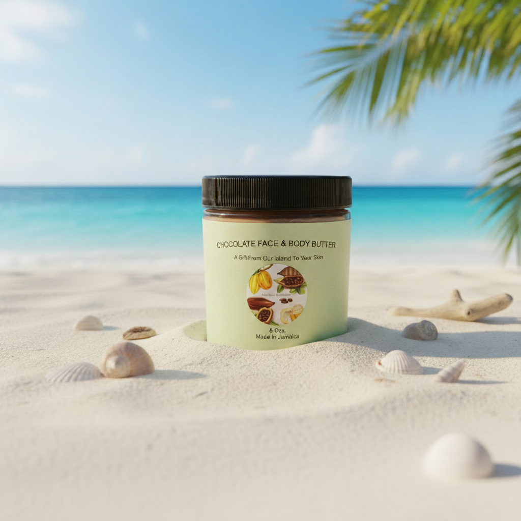 All Natural Chocolate Skin Butter for Hydrated, Nourished, and Glowing Skin - Jamaican Naturals