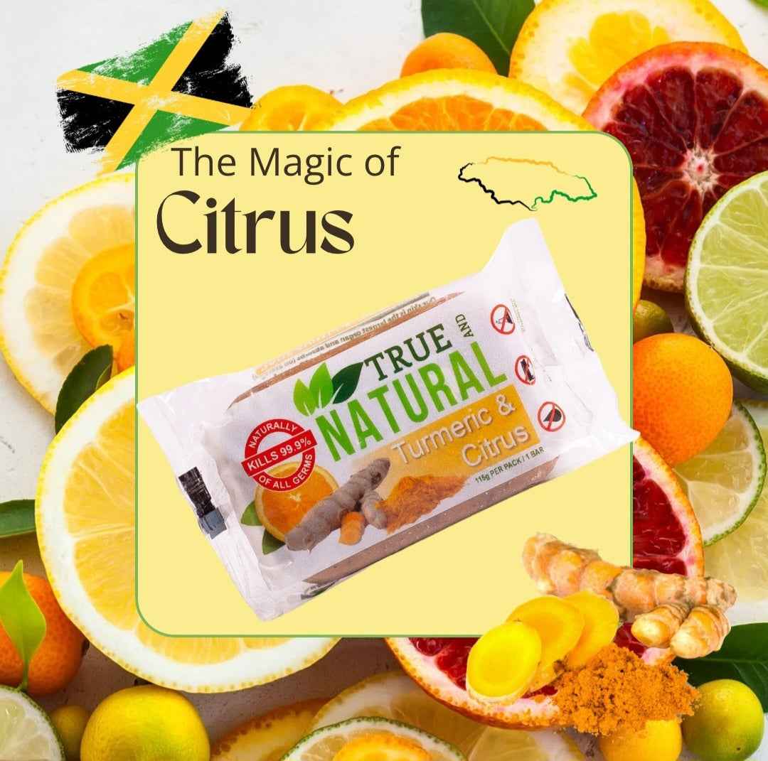 All Natural Skincare By True and Natural Soap Turmeric & Citrus - Jamaican Naturals