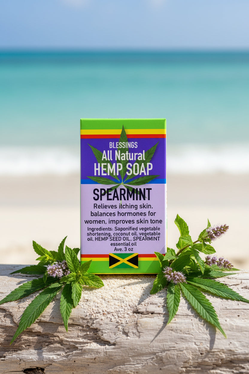 All Natural Hemp Soap Spearmint