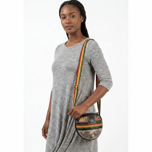 Calabash Shell Crossbody Bag – Handcrafted Jamaican Artisan