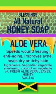 BLESSINGS ALL NATURAL HONEY ALOE VERA FACE & BODY BAR