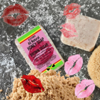 All Natural Skincare Blessings Honey Soap Brown Sugar - Jamaican Naturals