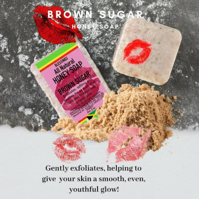 All Natural Skincare Blessings Honey Soap Brown Sugar - Jamaican Naturals