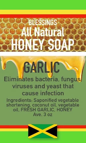 BLESSINGS ALL NATURAL HONEY GARLIC FACE & BODY BAR