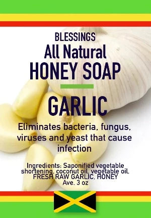 BLESSINGS ALL NATURAL HONEY GARLIC FACE & BODY BAR