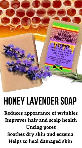 BLESSINGS ALL NATURAL HONEY LAVENDER FACE & BODY BAR