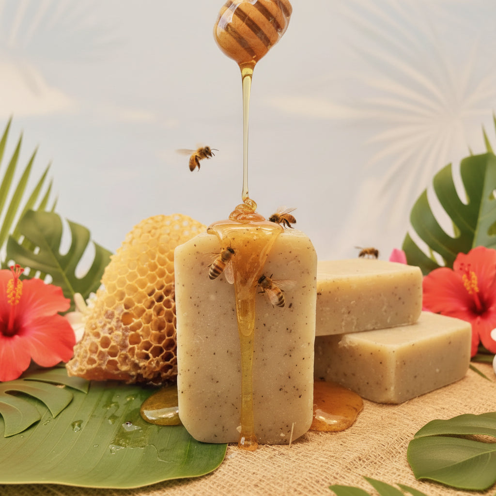 All Natural Skincare Blessings Honey Soap with Rosemary and Tea Tree - Jamaican Naturals