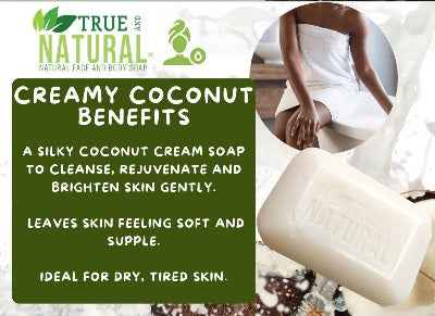 True and Natural Soap Creamy Coconut