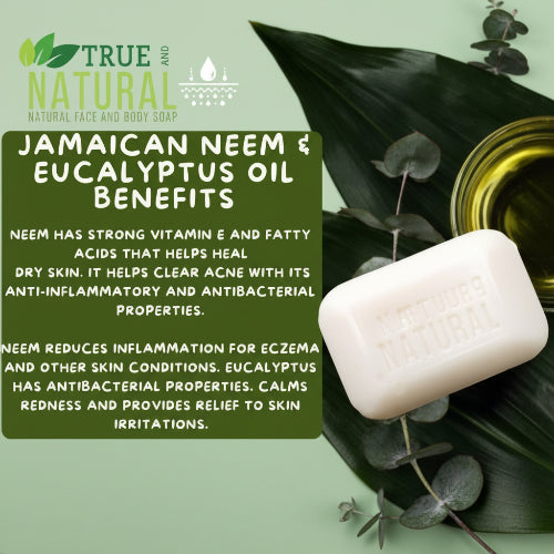 All Natural Skincare By True and Natural Soap Neem & Eucalyptus - Jamaican Naturals