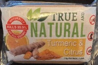 TRUE AND NATURAL TURMERIC & CITRUS FACE & BODY BAR