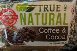 TRUE AND NATURAL COFFEE & COCOA FACE & BODY BAR