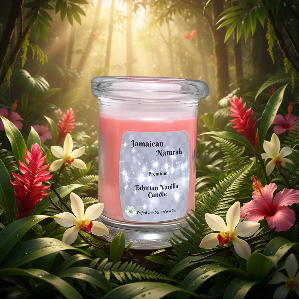 Bougies 100% naturelles, véganes et biologiques à la vanille de Tahiti ❤️