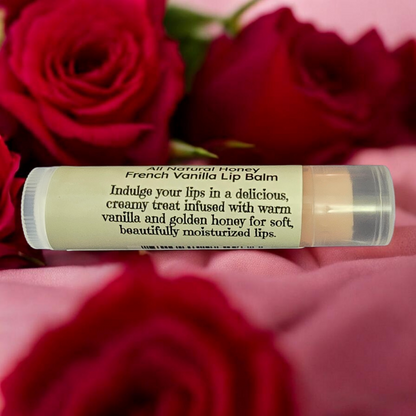 All Natural Skincare Lip Balm Honey French Vanilla