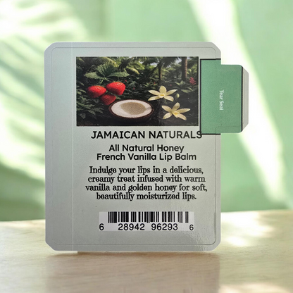 All Natural Skincare Lip Balm Honey French Vanilla
