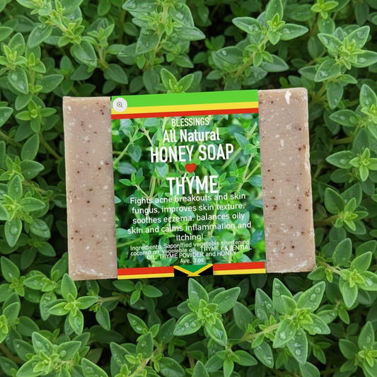 Natürliche Honigseife mit Thymian
