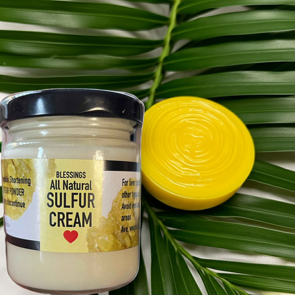 Crème pour la peau au soufre entièrement naturel