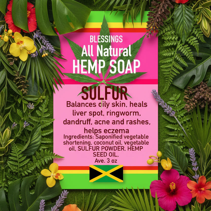 All Natural Hemp Soap Sulfur