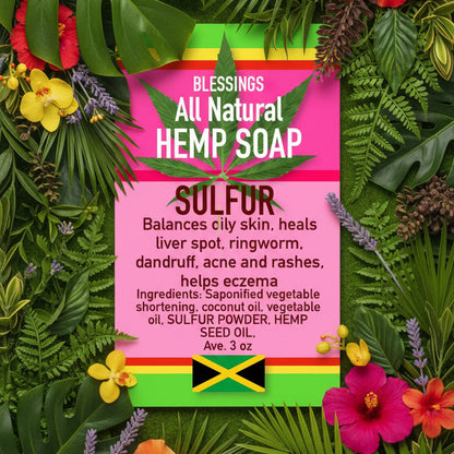 All Natural Hemp Soap Sulfur