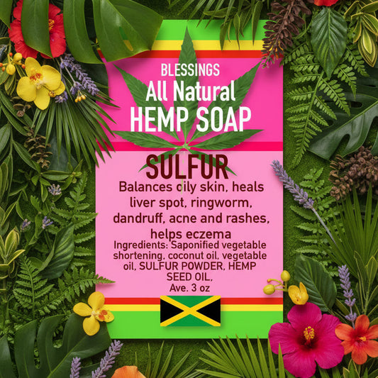 All Natural Hemp Soap Sulfur