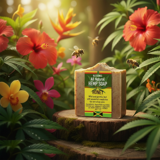 All Natural Hemp Soap Honey