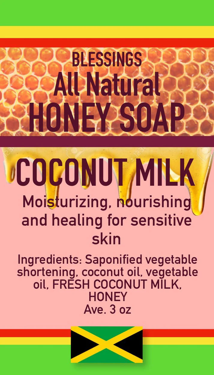 All Natural Honey Soap Coconut Milk