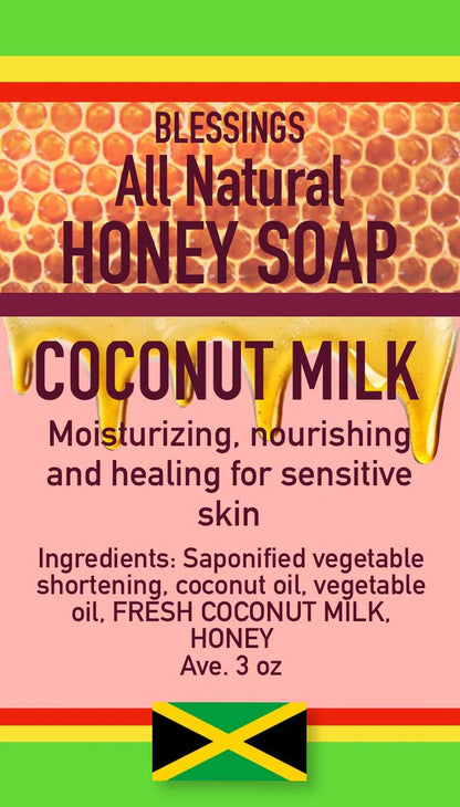 All Natural Honey Soap Coconut Milk