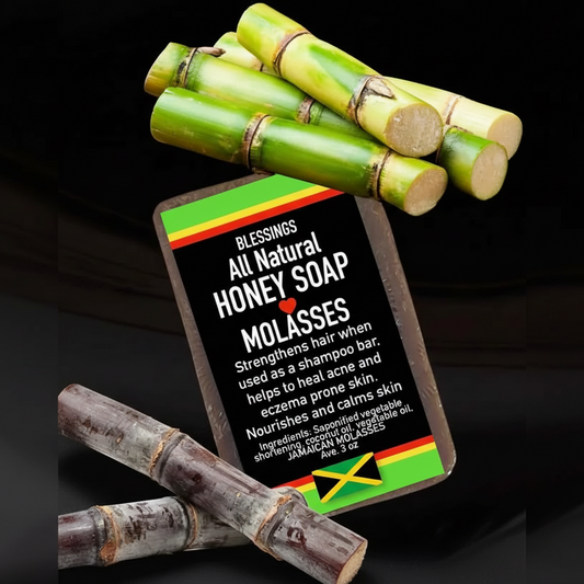 All Natural Skincare Blessings Honey Soap with Molasses - Jamaican Naturals
