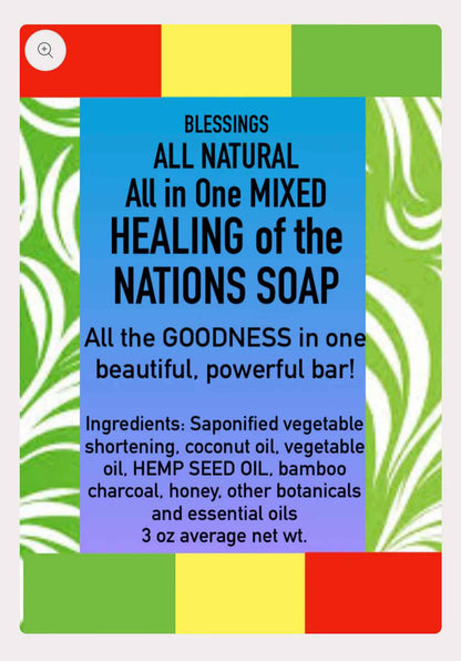 All Natural All In One Mixed Healing Of The Nations Soap