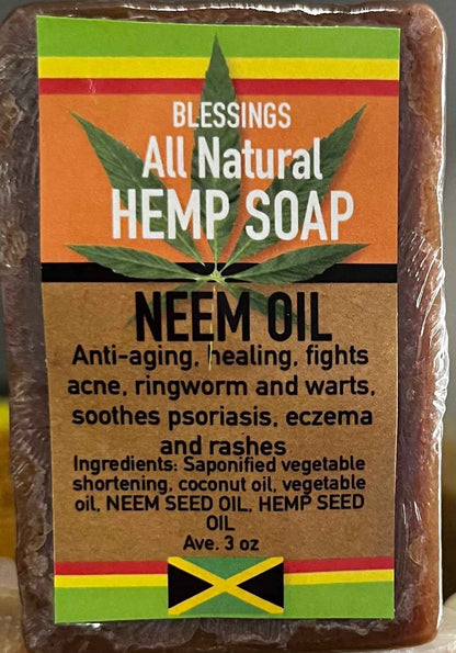 All Natural Hemp Soap Neem Oil