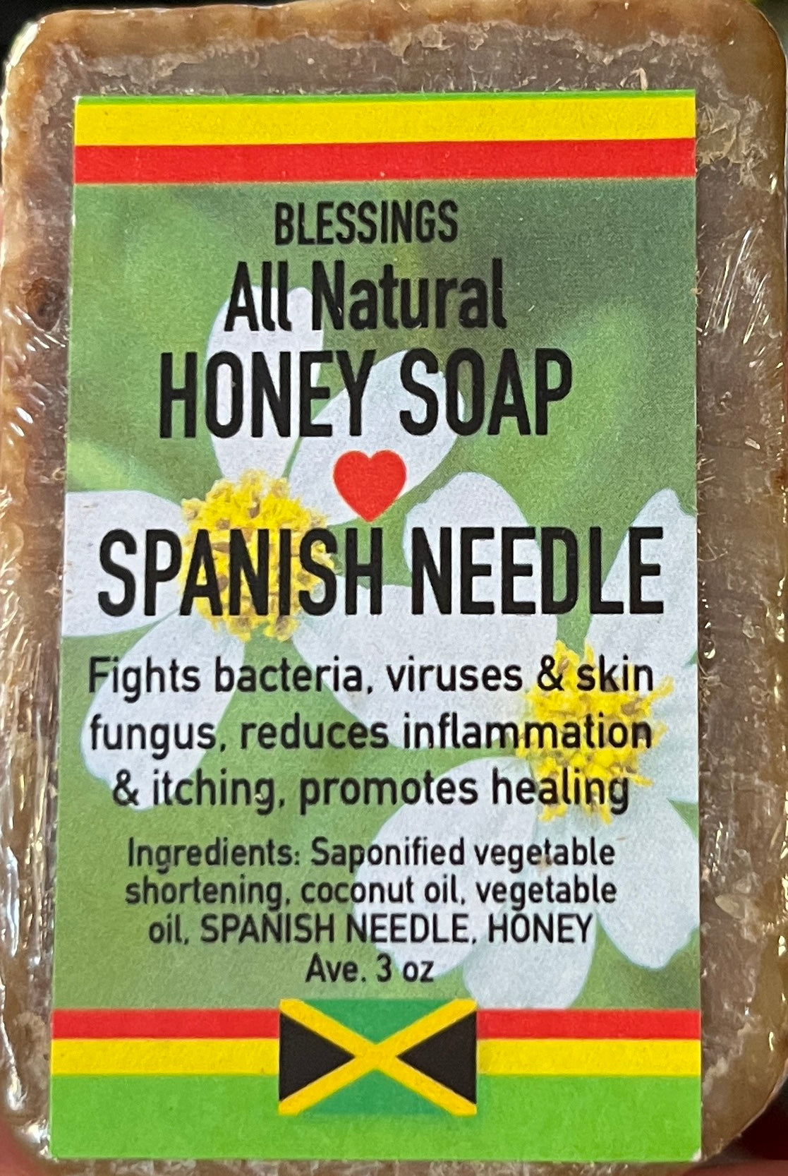 All Natural Honey Soap Spanish Needle (Bidens pilosa)